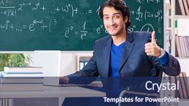  Presentation with wheelchair - PPT layouts with distance formula - young handsome man in wheelchair background and a navy blue colored foreground