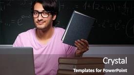  Presentation with sad lonely student sitting - PPT layouts featuring distance formula - young male student sitting background and a  colored foreground