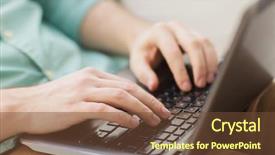  Presentation with technology learning - Slides featuring distance learning - technology home and lifestyle concept background and a tawny brown colored foreground