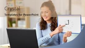  Presentation with math primary education - Presentation theme enhanced with distant-education-primary-school background and a coral colored foreground