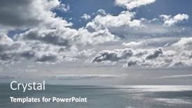  Presentation with horizon - Theme enhanced with distant-horizon-at-the-sea background and a gray colored foreground