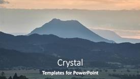  Presentation with new zealand - Presentation theme enhanced with distant-landscape-view-with-hill background and a ocean colored foreground