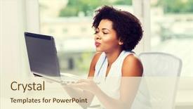  Presentation with relationship - Audience pleasing slides consisting of distant relationship online communication backdrop and a cream colored foreground