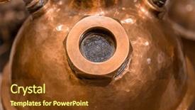  Presentation with brewery - PPT layouts featuring distillery - brewery kettle closeup indoor brewery background and a tawny brown colored foreground