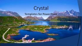  Presentation with mountains and sea - PPT layouts having distinct - lofoten is an archipelago background and a light blue colored foreground