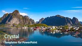  Presentation with norway - Cool new presentation theme with distinct - lofoten is an archipelago backdrop and a ocean colored foreground