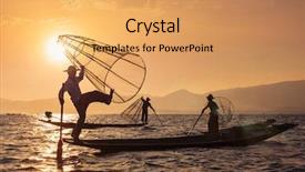  Presentation with rowing - Colorful slides enhanced with distinct - myanmar travel attraction landmark backdrop and a yellow colored foreground