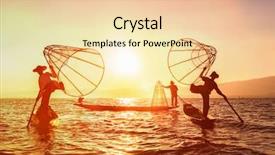  Presentation with rowing - Colorful presentation enhanced with distinct - myanmar travel attraction landmark backdrop and a lemonade colored foreground