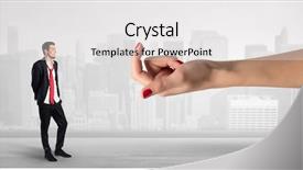  Presentation with business challenge businessman entrance maze - Slide set consisting of distraction - distracted businessman with kisses background and a  colored foreground