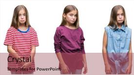  Presentation with angry kid - Slide deck consisting of distress crying angry and afraid background and a red colored foreground