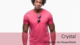  Presentation with sun rising over north america - Audience pleasing presentation design consisting of distressed - afro american man over isolated backdrop and a  colored foreground