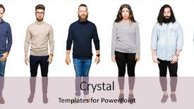  Presentation with people crying - Cool new presentation theme with distressed - collage of people over white backdrop and a  colored foreground