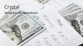  Presentation with financial planning - PPT layouts enhanced with distribution of money financial planning background and a  colored foreground