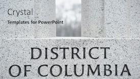 Presentation with memorial - Audience pleasing PPT theme consisting of district-of-columbia-engraved backdrop and a light gray colored foreground