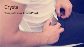  Presentation with phone - Amazing PPT theme having disturbing - don't disturb student putting phone backdrop and a lemonade colored foreground