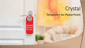  Presentation with open door policy health care - Beautiful slides featuring disturbing - open door with sign please backdrop and a lemonade colored foreground