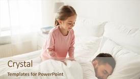  Presentation with family - Cool new slides with disturbing - people family and morning concept backdrop and a lemonade colored foreground