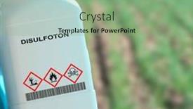  Presentation with crops - Slides with disulfoton-an-organophosphate-insecticide-used background and a seafoam green colored foreground