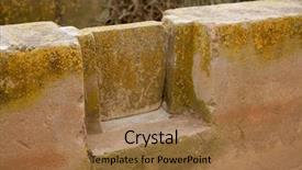  Presentation with agriculture irrigation - PPT theme enhanced with ditch canal for agriculture use background and a  colored foreground