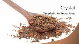  Presentation with olive - PPT layouts enhanced with diuretic - buckthorn herb bark background and a white colored foreground