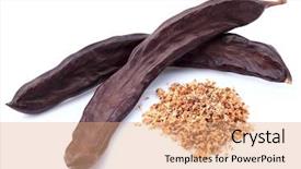  Presentation with carob - Theme featuring photo of blank stationery and smartphone set on gray paper background branding template objects for placing your design background and a light gray colored foreground