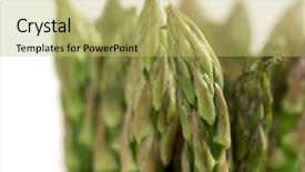  Presentation with asparagus - Slides featuring diuretic - fresh organic asparagus isolated background and a  colored foreground