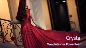  Presentation with hall fame of red stamp - Presentation theme featuring diva - young beauty famous woman background and a tawny brown colored foreground