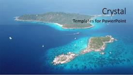  Presentation with boats - PPT theme consisting of dive boats in similan island background and a  colored foreground