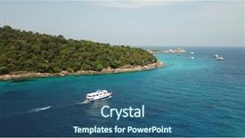  Presentation with boats - Beautiful PPT layouts featuring dive boats in similan island backdrop and a  colored foreground