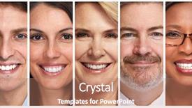  Presentation with human face set of faces - Amazing PPT layouts having divercity - happy people faces set backdrop and a coral colored foreground