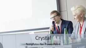  Presentation with french speaking countries - Colorful PPT layouts enhanced with diveristy - businessman speaking through microphone while backdrop and a light blue colored foreground