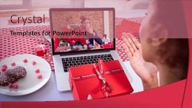  Presentation with valentines day - Cool new theme with diverse-couple-making-valentines-date backdrop and a coral colored foreground