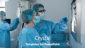  Presentation with face masks - PPT theme enhanced with diverse-couple-of-male background and a  colored foreground