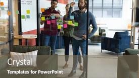  Presentation with diverse business people - PPT layouts enhanced with diverse-group-of-business-people background and a gray colored foreground