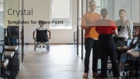  Presentation with group discussion - Presentation featuring diverse-group-of-colleagues-engages and a light gray colored foreground