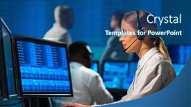  Presentation with global strategy - Presentation consisting of diverse-team-of-brokers-workin background and a ocean colored foreground