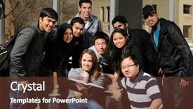  Presentation with diverse students - Slide deck featuring diversidad cultural - group of diverse students inside background and a tawny brown colored foreground