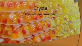  Presentation with diversify - Beautiful presentation featuring diversify - close-up fruit jelly backdrop and a gold colored foreground