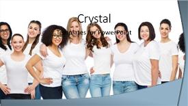  Presentation with diverse women - Theme enhanced with diversity - friendship diverse body positive background and a coral colored foreground
