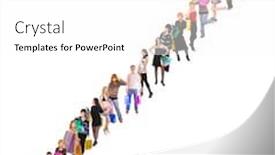  Presentation with diversity - Cool new PPT theme with diversity business line backdrop and a white colored foreground