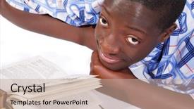  Presentation with electronics labb man - Presentation featuring diversity eye - young man studying background and a  colored foreground