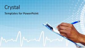  Presentation with doctor african - PPT theme consisting of diversity health - african-american black doctor woman background and a  colored foreground