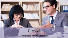  Presentation with inclusion - Cool new slides with diversity inclusion - business couple having discussion backdrop and a coral colored foreground