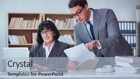  Presentation with diversity inclusion - Slide deck with diversity inclusion - businesspeople having business discussion background and a light blue colored foreground