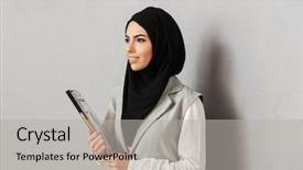  Presentation with diversity inclusion - Slide deck having diversity inclusion - portrait of a happy young background and a light gray colored foreground