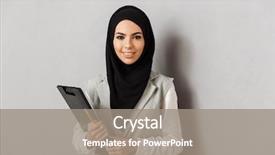  Presentation with inclusion - Presentation theme with diversity inclusion - portrait of a happy young background and a gray colored foreground