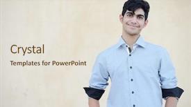  Presentation with happy birthday multicorored balloons - Amazing PPT theme having diversity india - happy teenage boy posing backdrop and a lemonade colored foreground