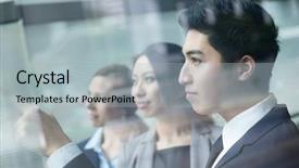  Presentation with sales business plan activities and sales target - Slide deck consisting of diversity lawyer - business team finger pointing background and a light gray colored foreground