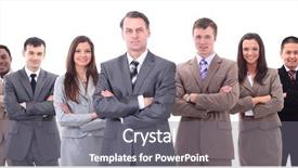  Presentation with professional - Presentation design consisting of diversity lawyer - businessman and professional multinational business background and a gray colored foreground