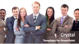  Presentation with professional - Slides featuring diversity lawyer - businessman and professional multinational business background and a gray colored foreground